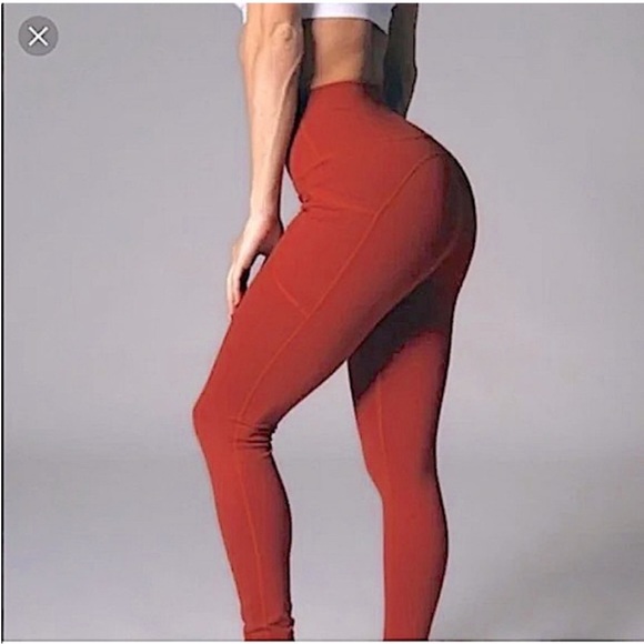 Buffbunny Luna Pocket leggings - XS - Red - Picture 3 of 7